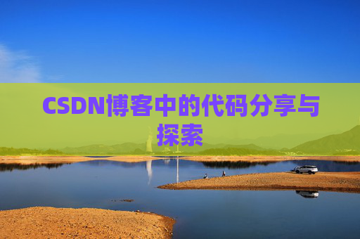 CSDN博客中的代码分享与探索